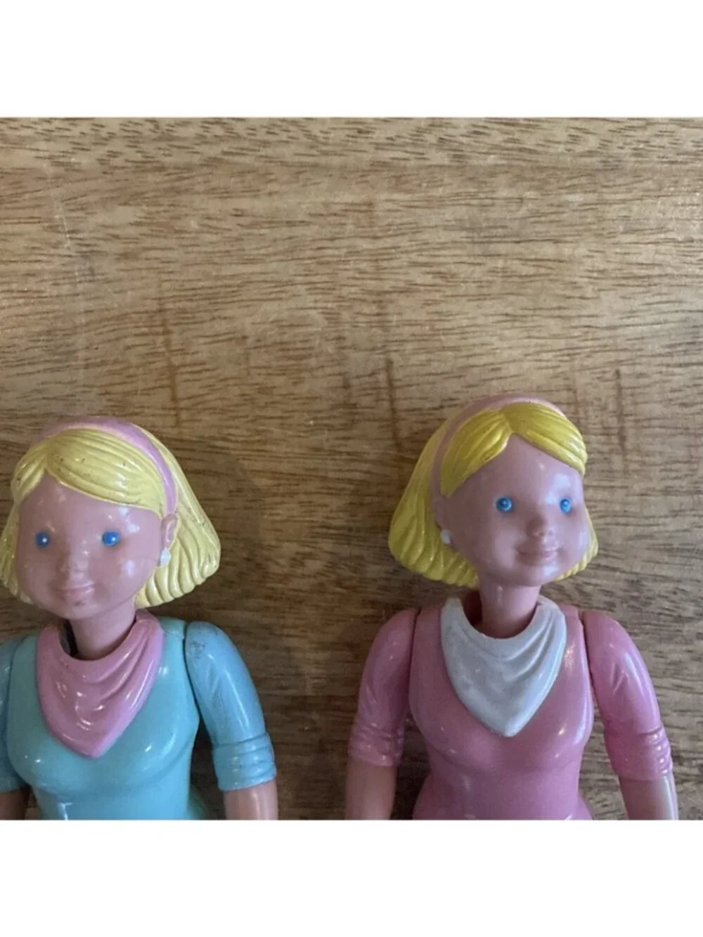 Vintage 1993 Fisher Price Loving Family Dollhouse Blonde Mom Mother Doll Lot 2